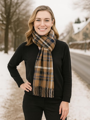 COLLEZIONE ALESSANDRO Schal 'ItaloScot' in Braun