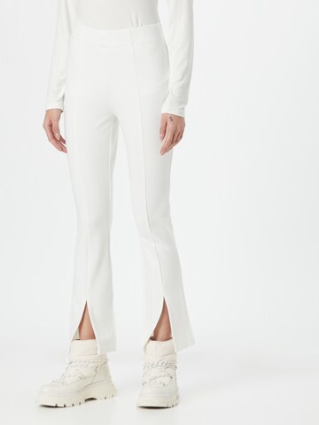 BOGNER Rozkloszowany krój Spodnie 'BECI' w kolorze biały: przód