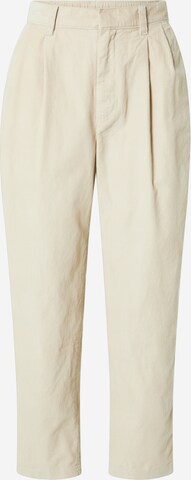 GAP Loose fit Pleat-front trousers in Grey: front