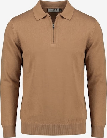 Pullover 'Markova Zip' di INSPR in beige: frontale