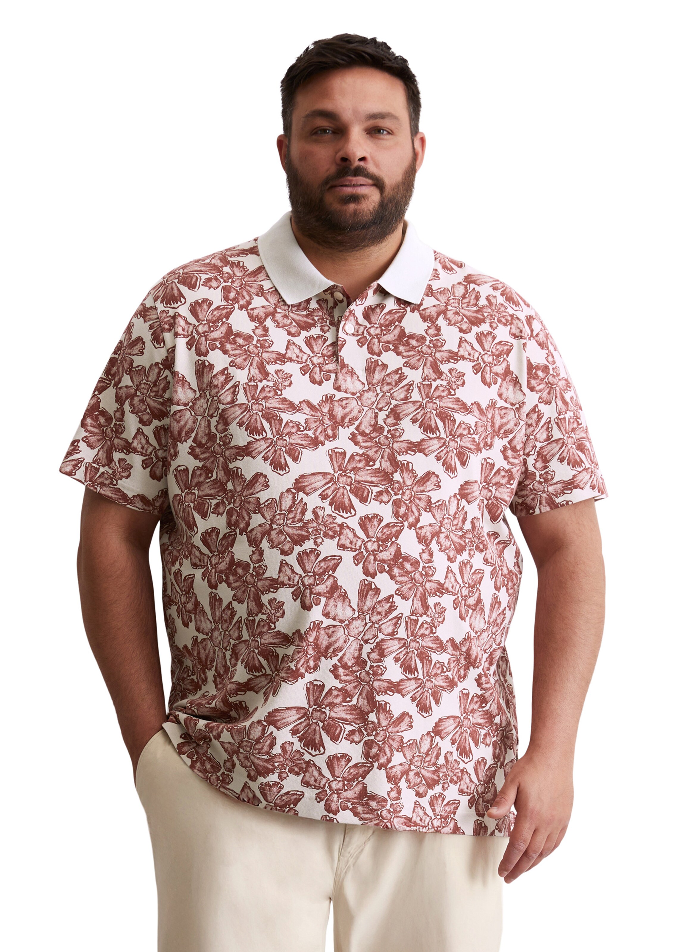 T-Shirt Marc O'Polo en marron : devant