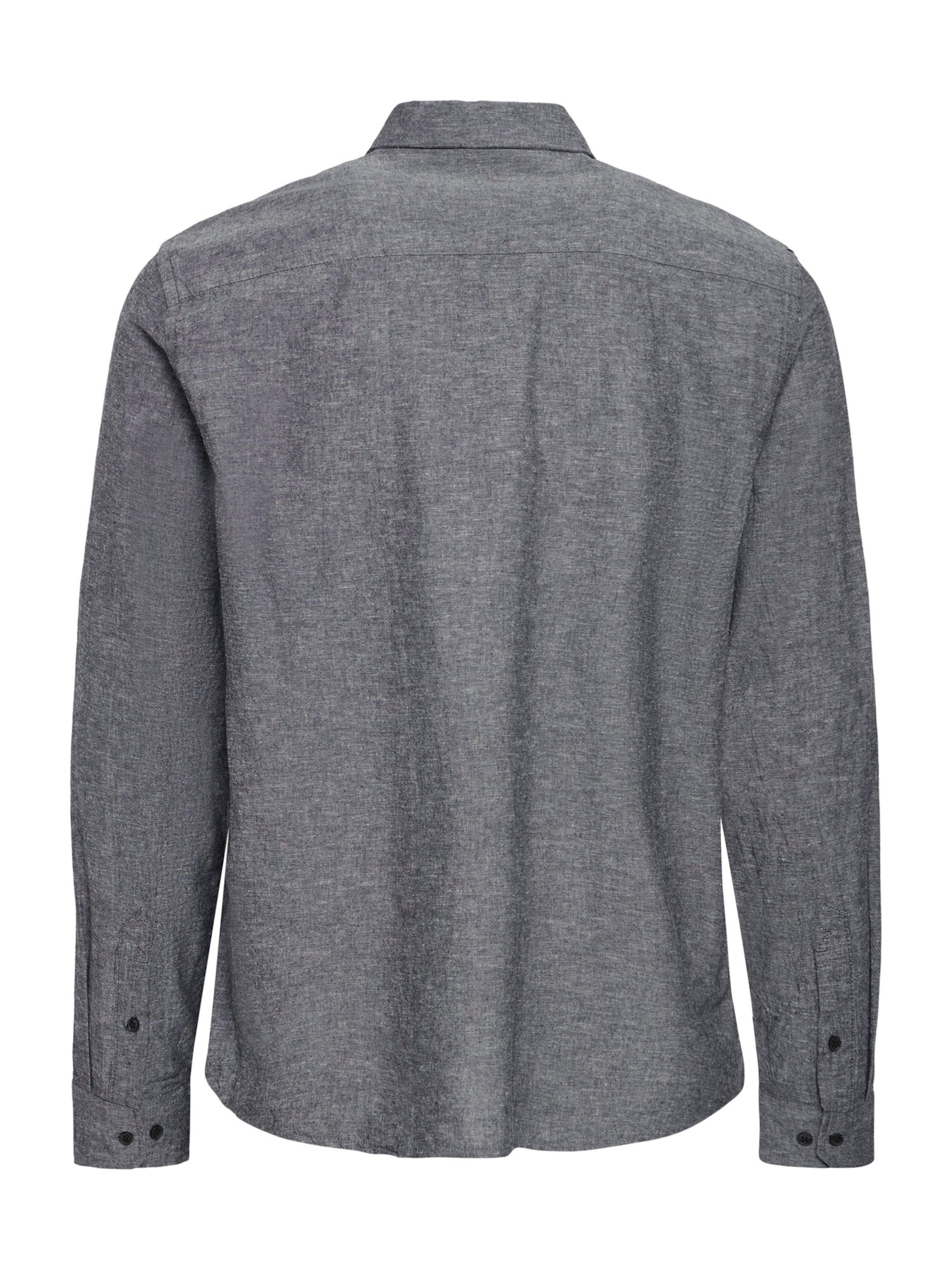 BLEND Regular fit Button Up Shirt 'BHAban' in Black