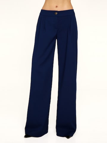 Wide leg Pantaloni di Anushka in blu: frontale