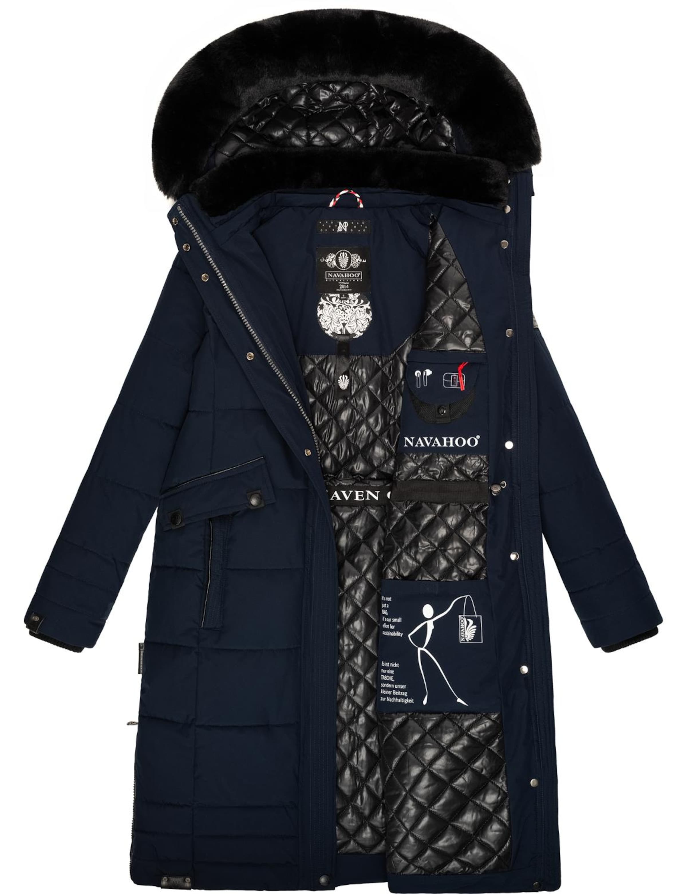 Manteau d’hiver 'Fahmiyaa' NAVAHOO en bleu