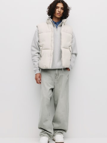 Gilet 'STWD' Pull&Bear en beige : devant