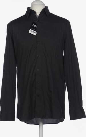 OLYMP Button Up Shirt in XL in Black: front