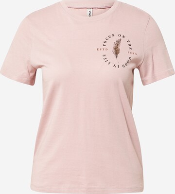 ONLY Μπλουζάκι 'Kita' σε ροζ: μπροστά