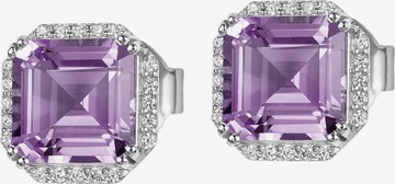 Jacques Lemans Earrings in Purple: front