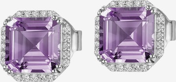Jacques Lemans Earrings in Purple: front