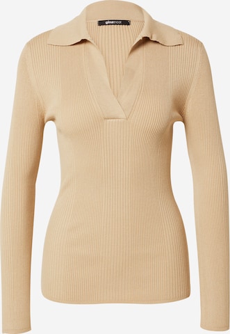 Gina Tricot Sweater 'Ines' in Brown: front