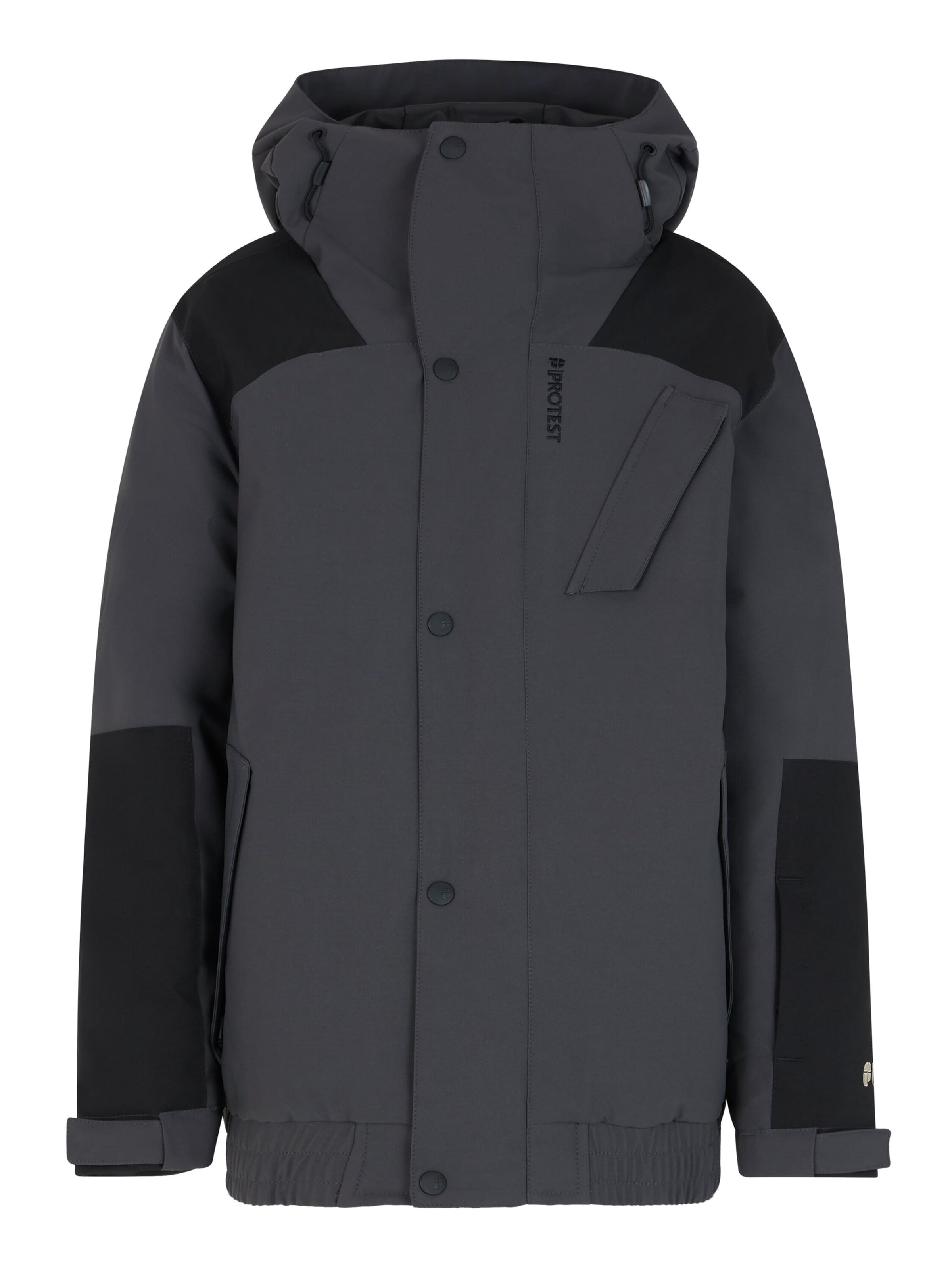 PROTEST Sportjacke 'PRTBROME JR'‌‌ in Grau: Vorderseite