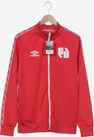 UMBRO Sweatshirt & Zip-Up Hoodie in L in Red: front