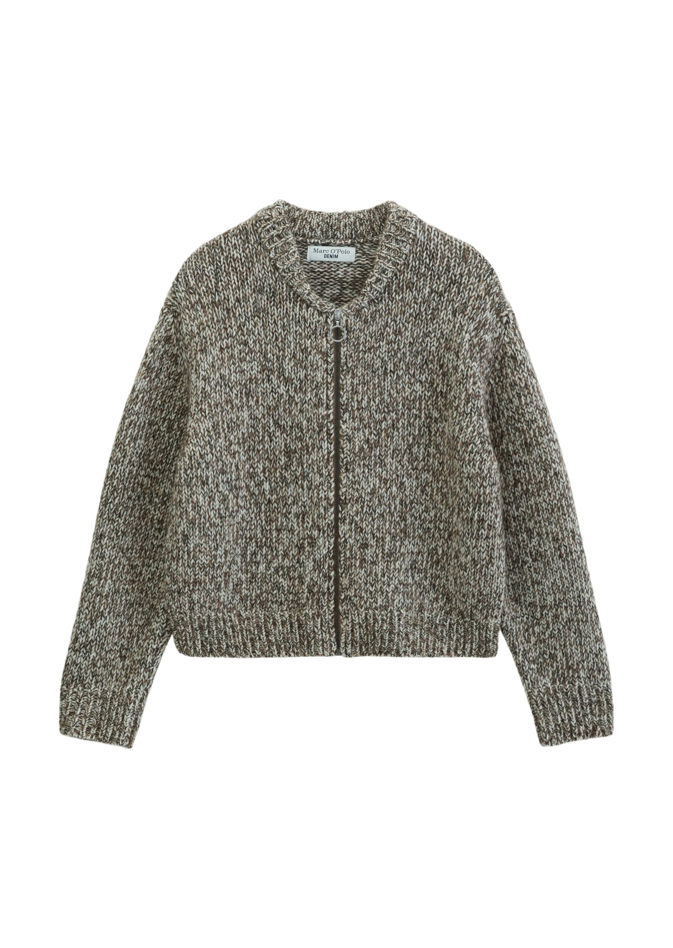 Marc O'Polo DENIM Gebreid vest in Beige: voorkant