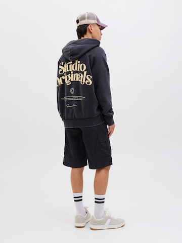 JACK & JONES Regular Cargobroek 'JWHZEUS' in Zwart