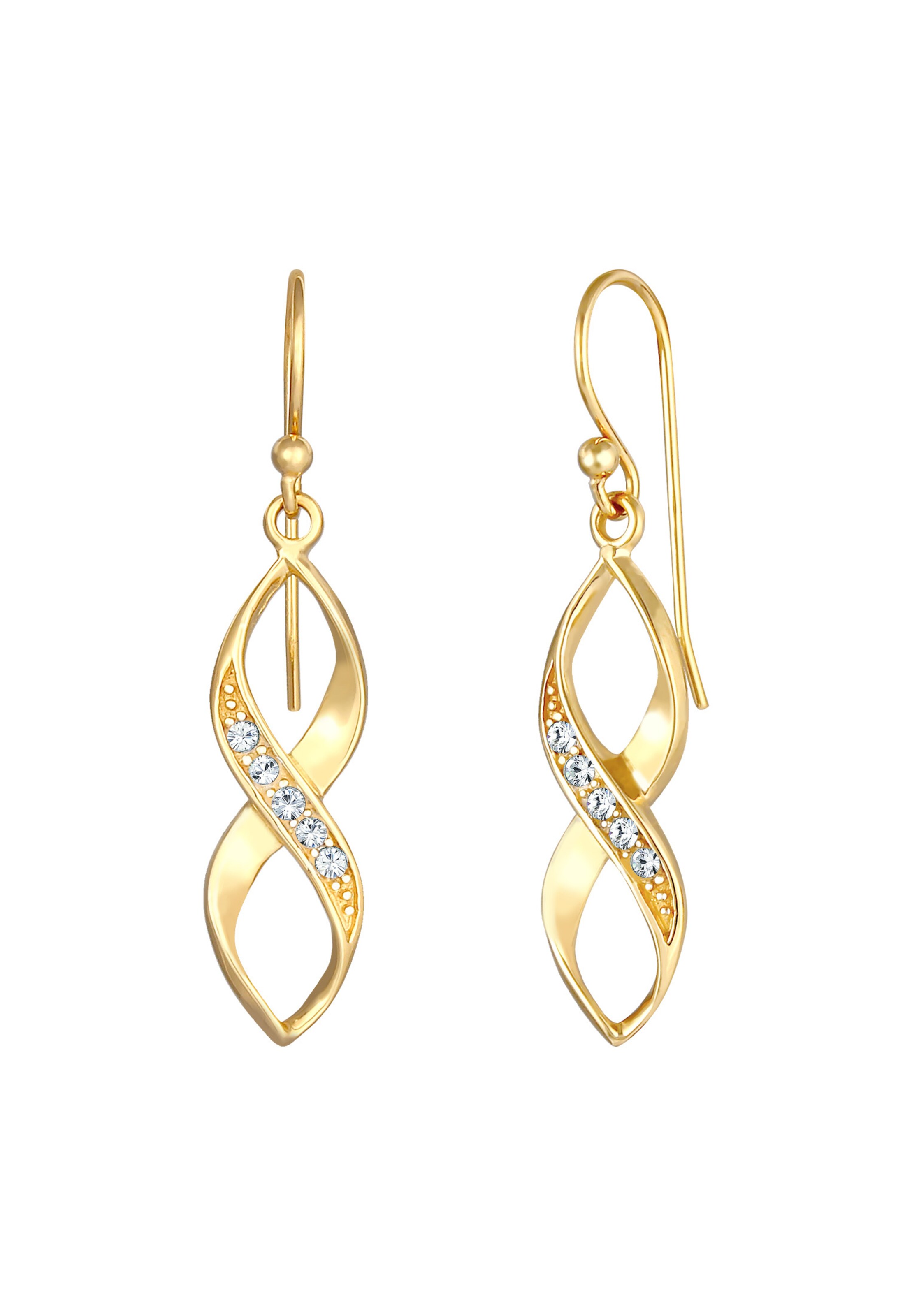ELLI Ohrringe Infinity in Gold: Vorderseite