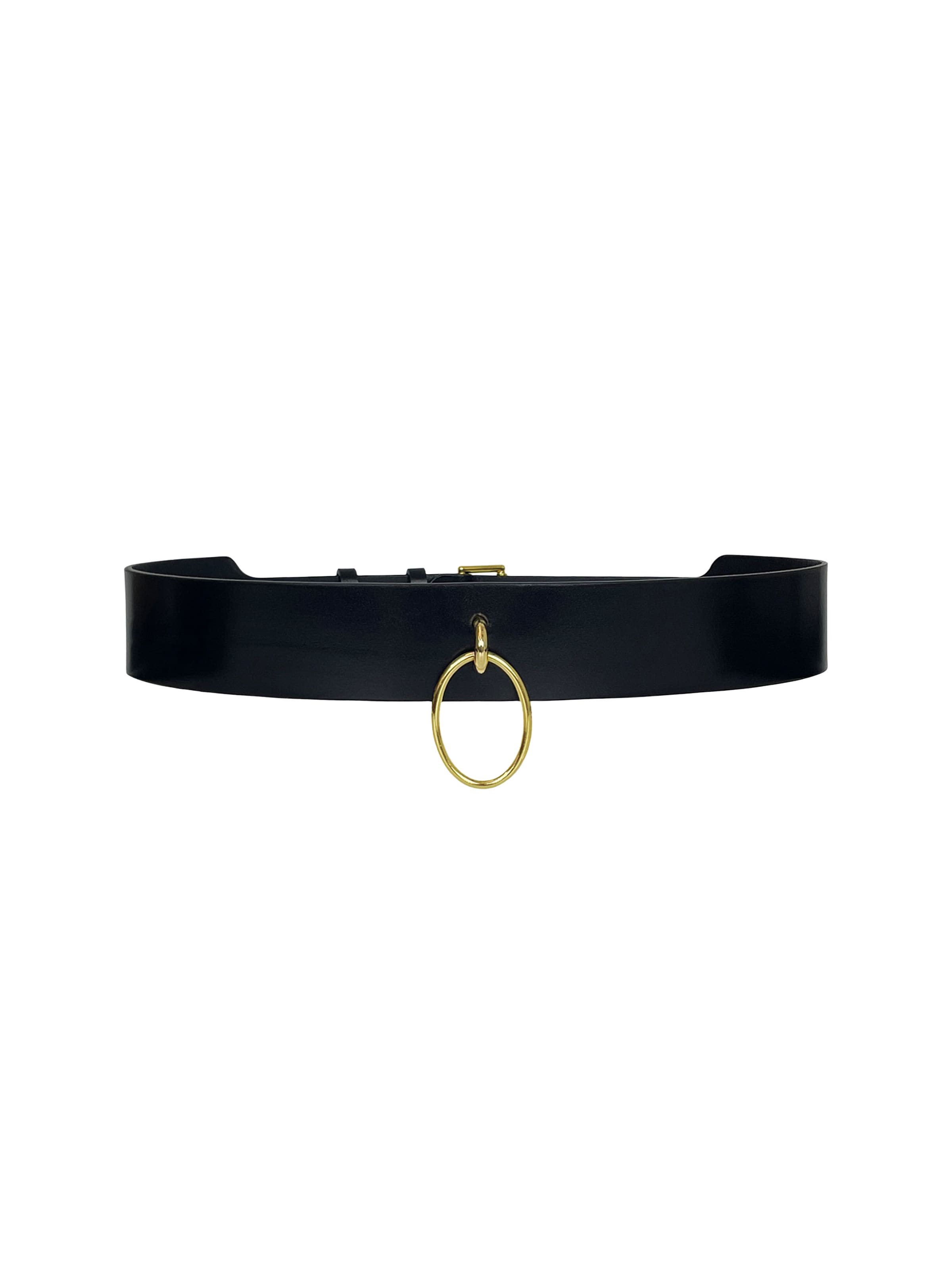 Haute Cuir Belt 'Nue' in Black: front