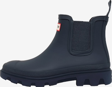 Bottes en caoutchouc HUNTER en bleu : devant