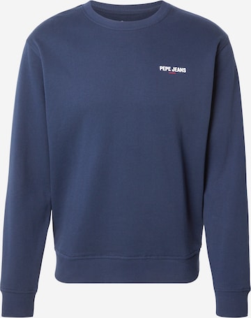 Pepe Jeans Суичър в синьо: отпред
