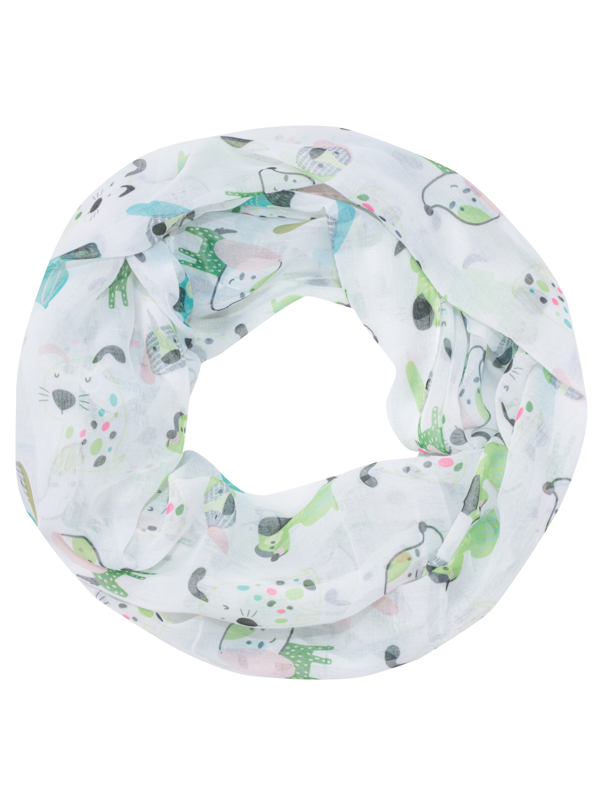 Seasons of April Tunnelsjaal 'Nala' in Wit: voorkant