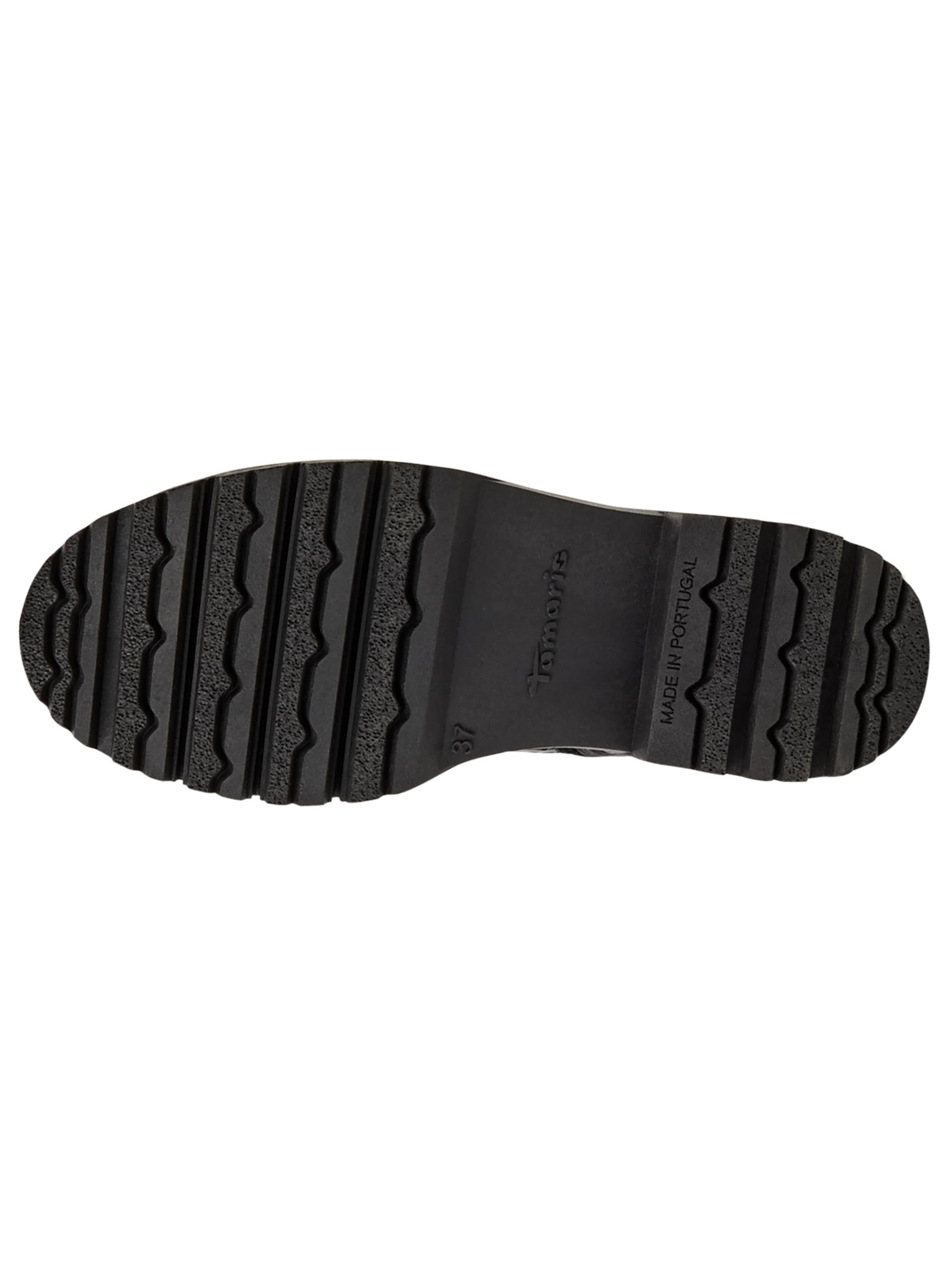 Tamaris Gležnarji z vezalkami | črna barva