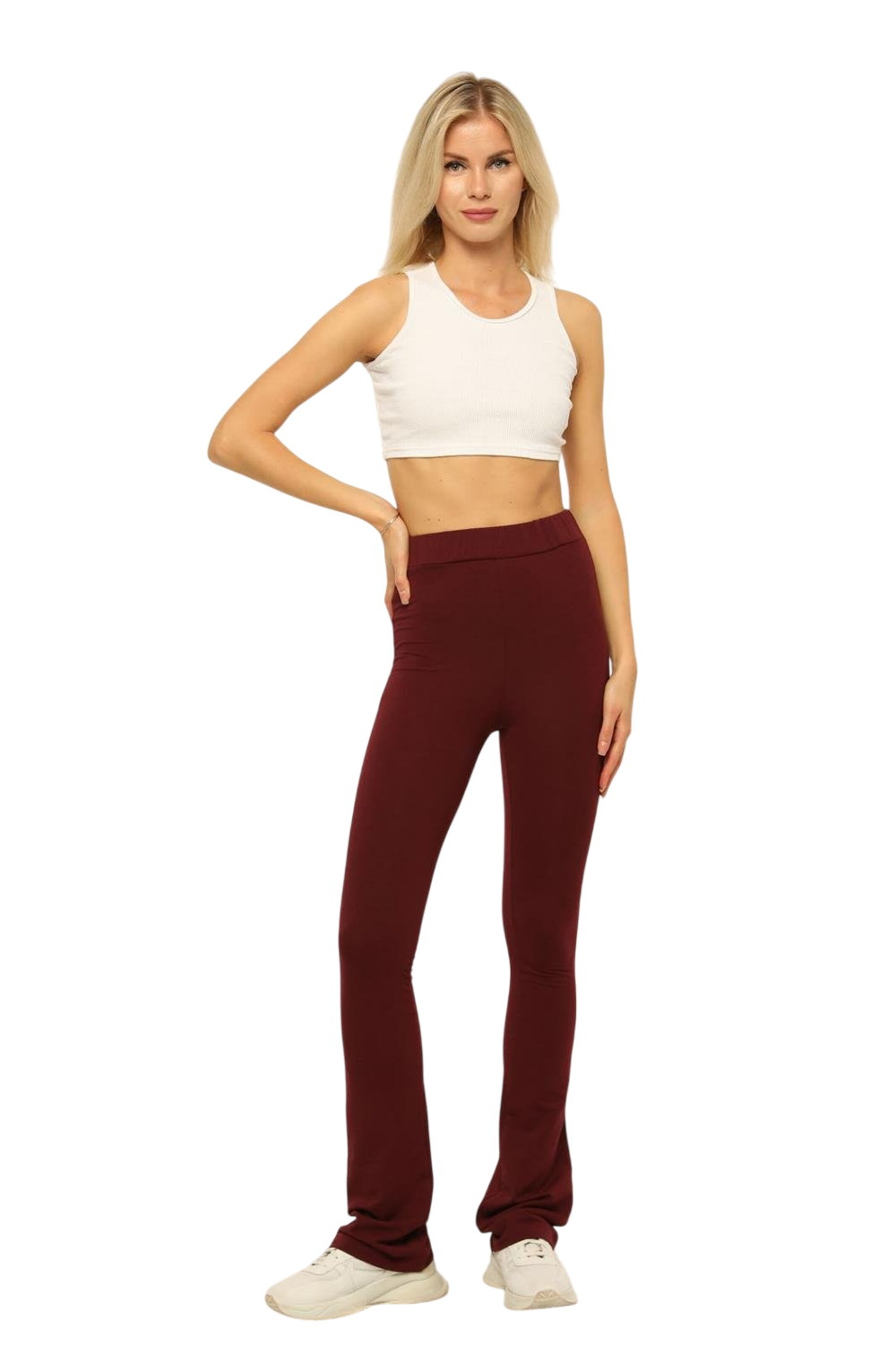 HOME STORE Flared Leggings in Rot: Vorderseite