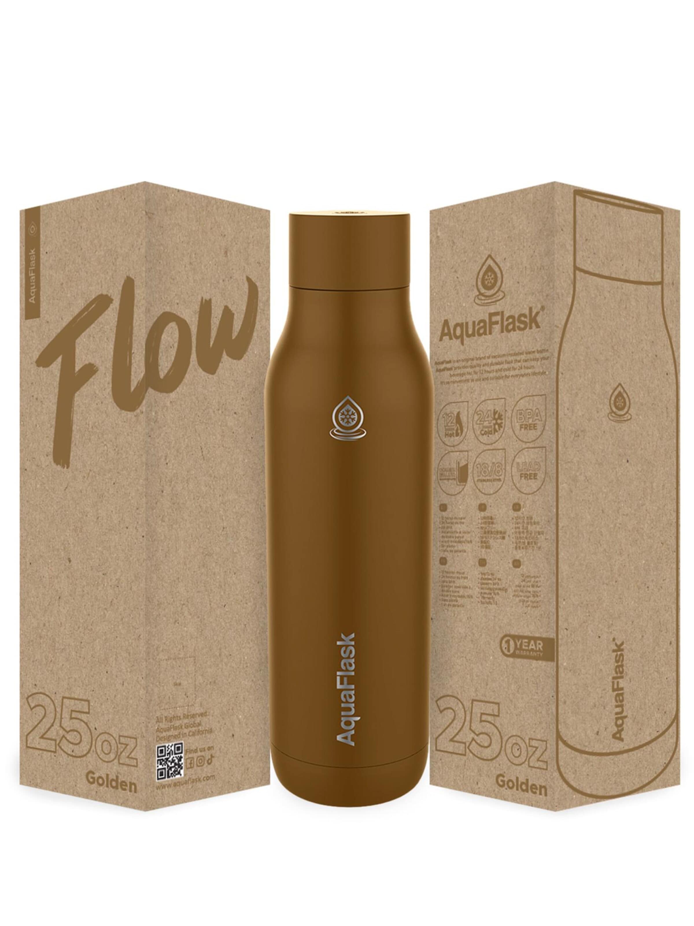 AquaFlask Láhev na vodu 'AquaFlask Termoláhev FLOW 739 ml' – zlatá
