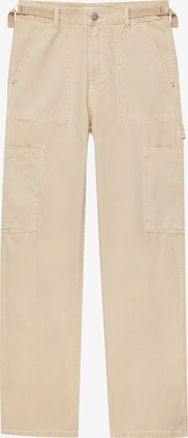 Pull&Bear Pants in Beige: front