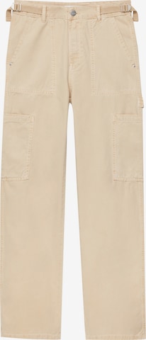 Pantalon Pull&Bear en beige : devant