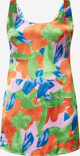 Nasty Gal Plus Robe d’été en bleu roi / vert / orange / rose, Vue avec produit