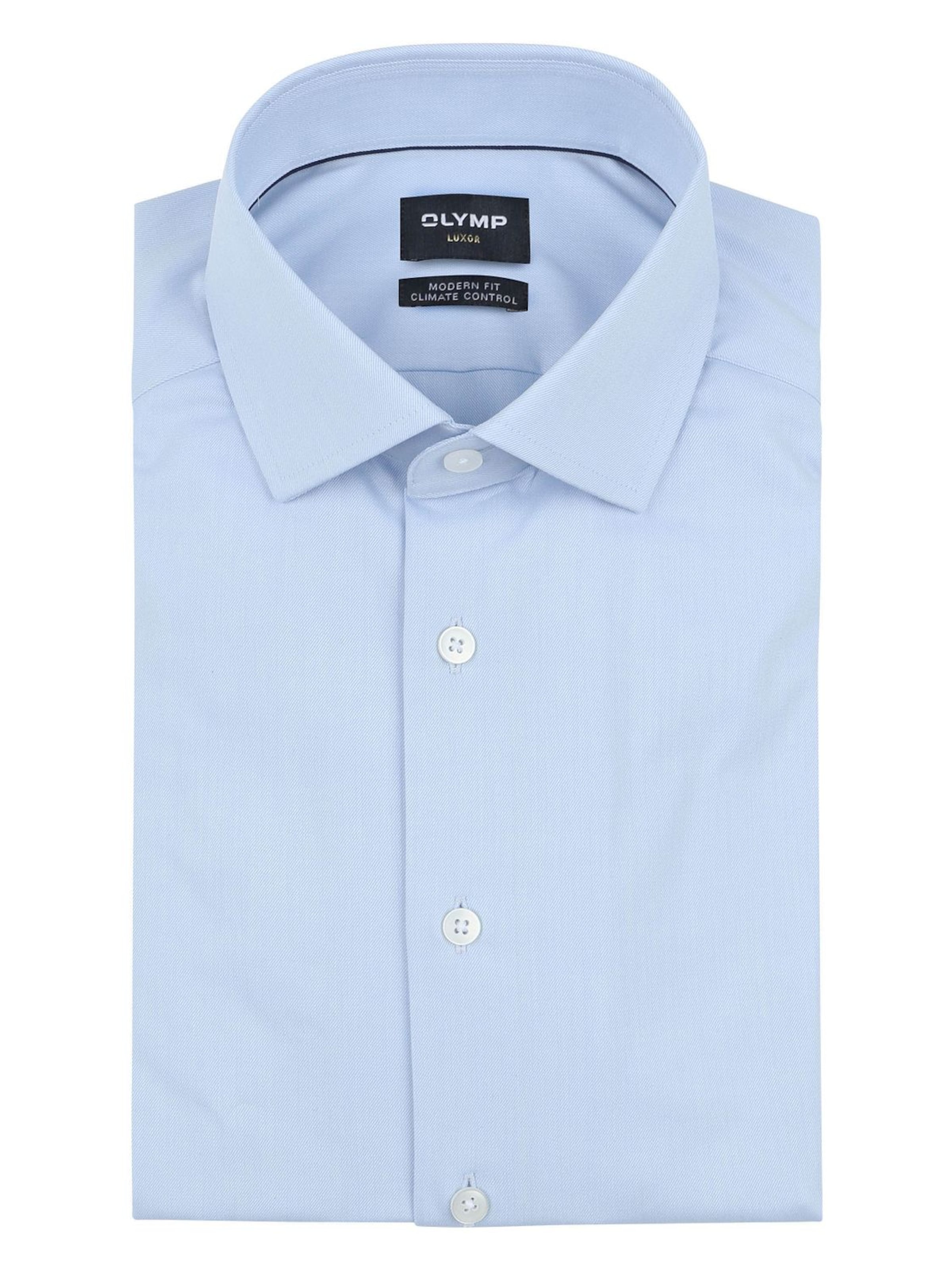 OLYMP Button Up Shirt 'Luxor 24/Seven' in Blue: front