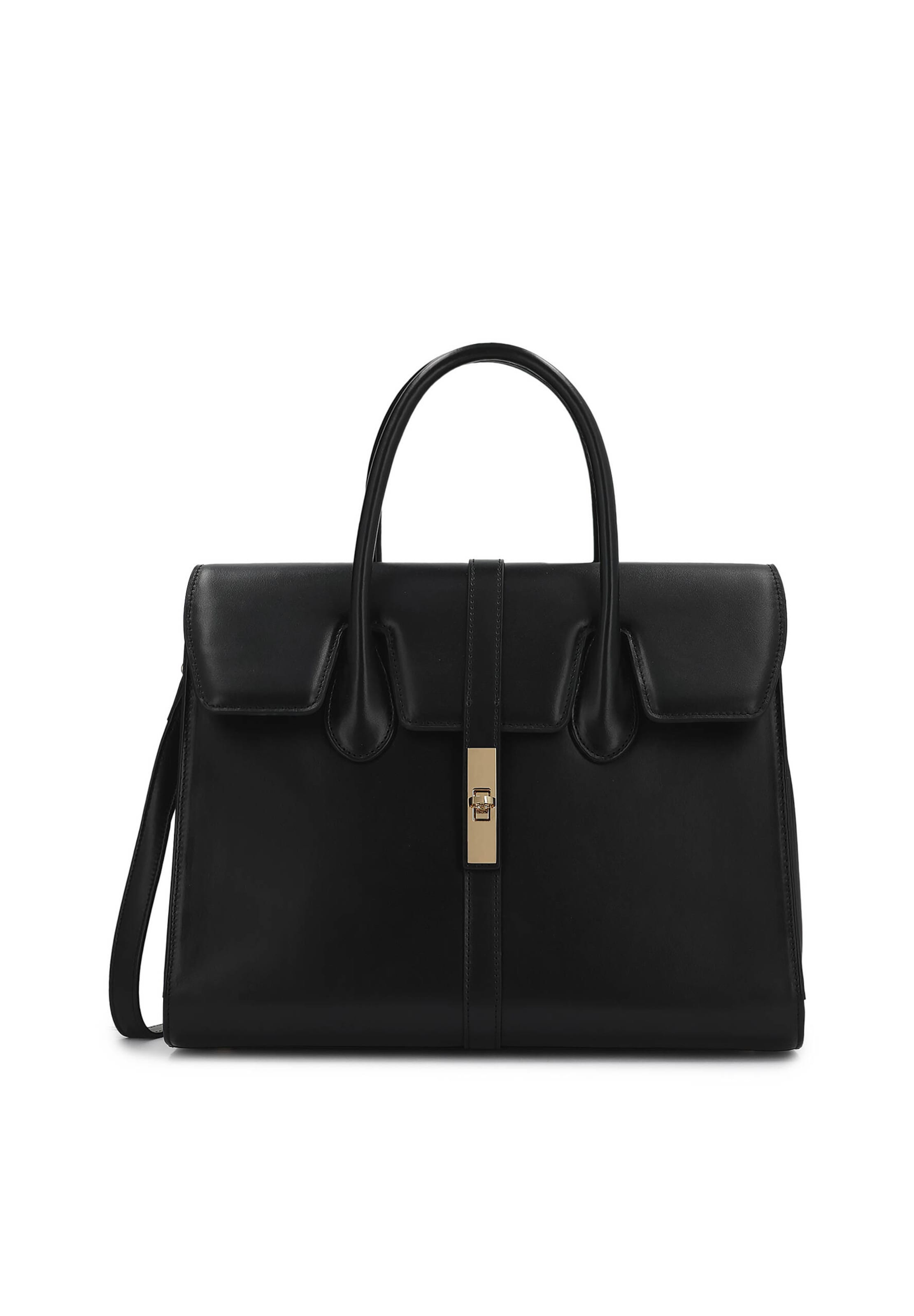 Kazar Handbag in Black: front