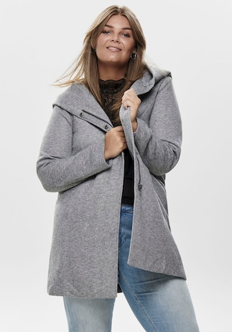 Manteau mi-saison 'Sedona' ONLY Carmakoma en gris : devant