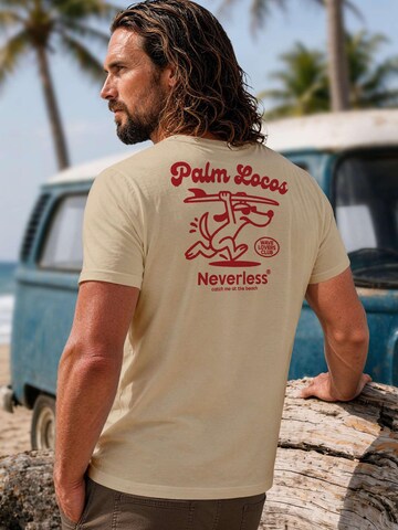 Neverless Shirt 'Palm Locos' in Beige