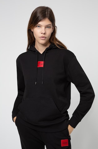 HUGO Red Sweatshirt 'Dasara' in Black: front