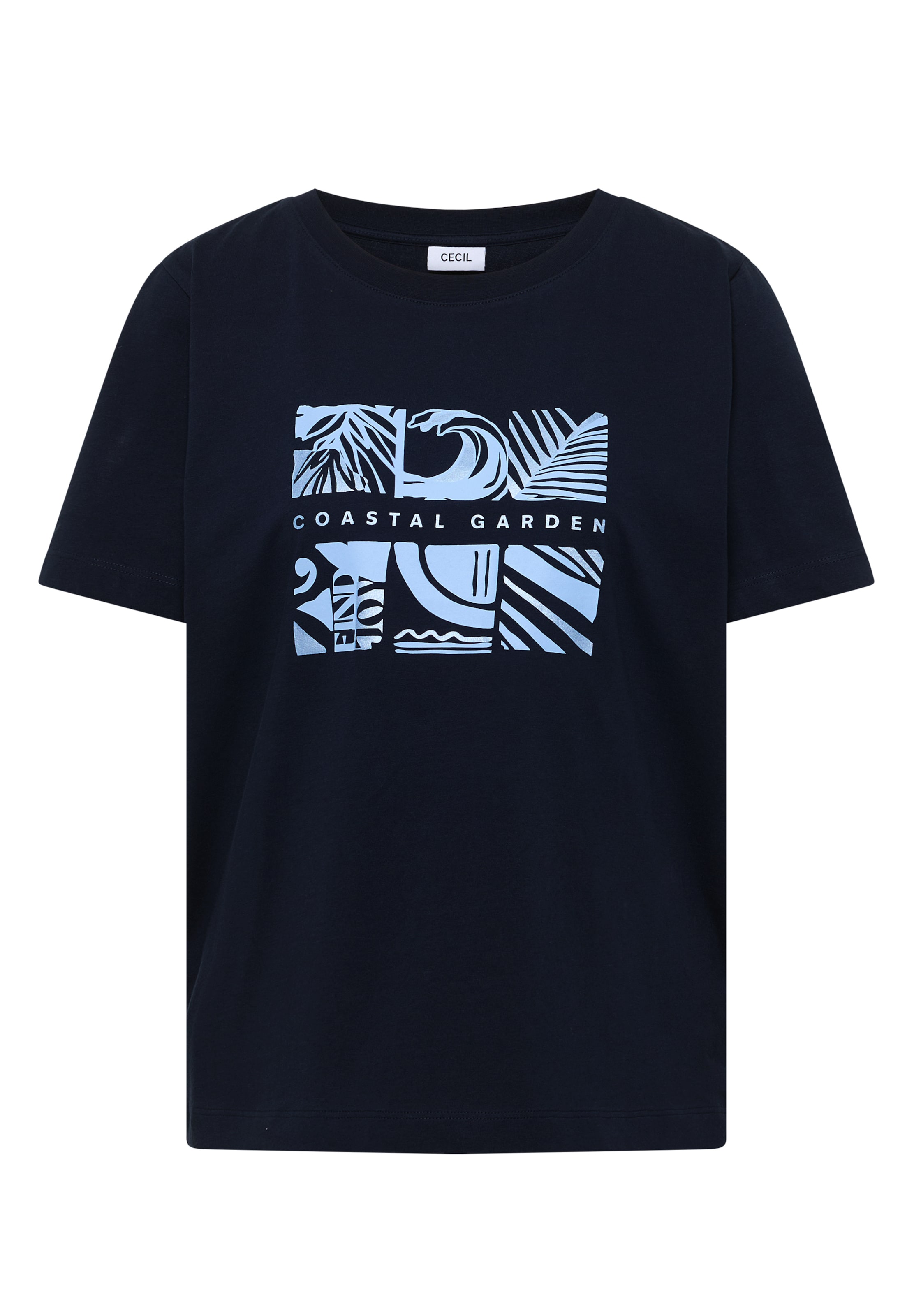 CECIL T-Shirt in Blau: Vorderseite