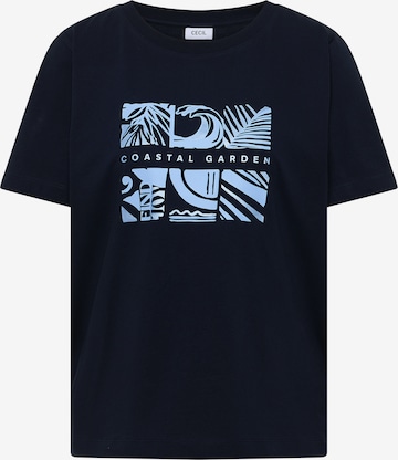 CECIL T-Shirt in Blau: Vorderseite