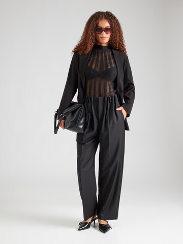 DRYKORN Loose fit Pleated Pants 'RUSTLE 10' in Black