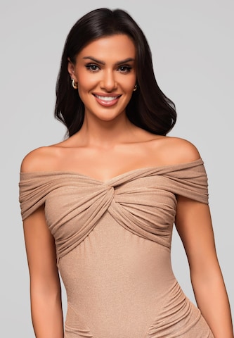 Ombre Evening dress 'LA-OM-DLR182' in Beige