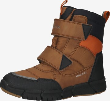 GEOX Snow boots in Brown: front