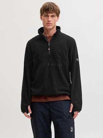 JACK & JONES Trui 'JJALPES' in Zwart: voorkant
