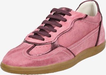 Baskets basses LAZAMANI en rose : devant