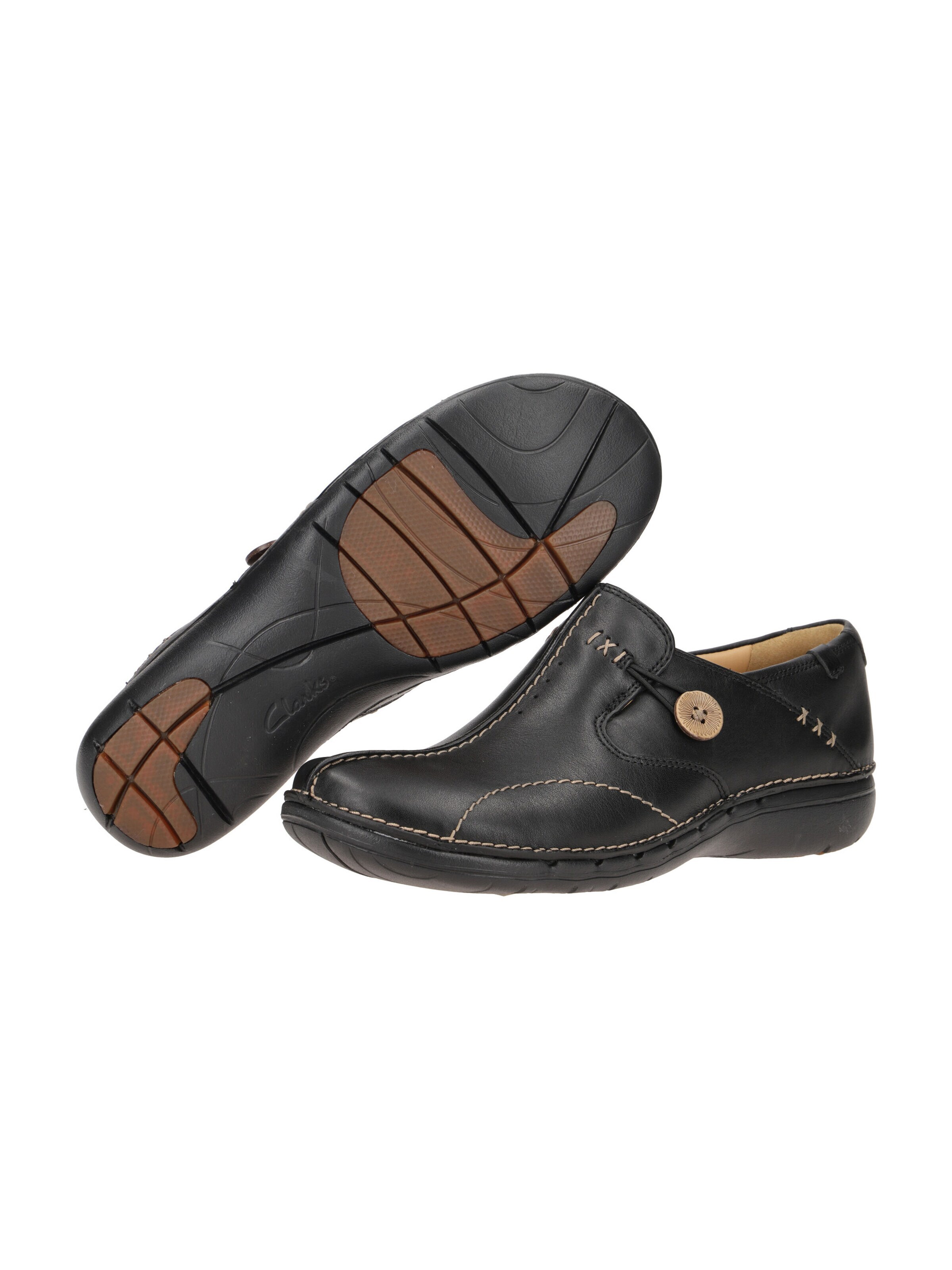 CLARKS Slipper 'Un Loop'‌‌‌‌‌‌‌‌‌‌ in Schwarz