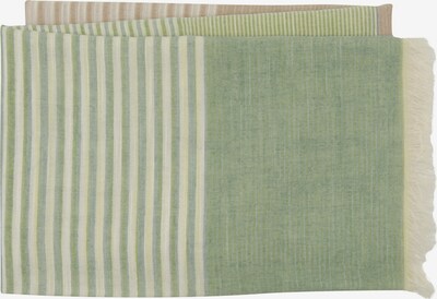 MJM Schal 'Lux' in hellbeige / hellbraun / hellgrün, Produktansicht
