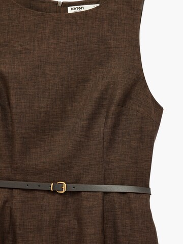 Koton Sheath dress in Brown