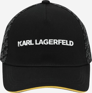melns Karl Lagerfeld Hūte: no priekšpuses