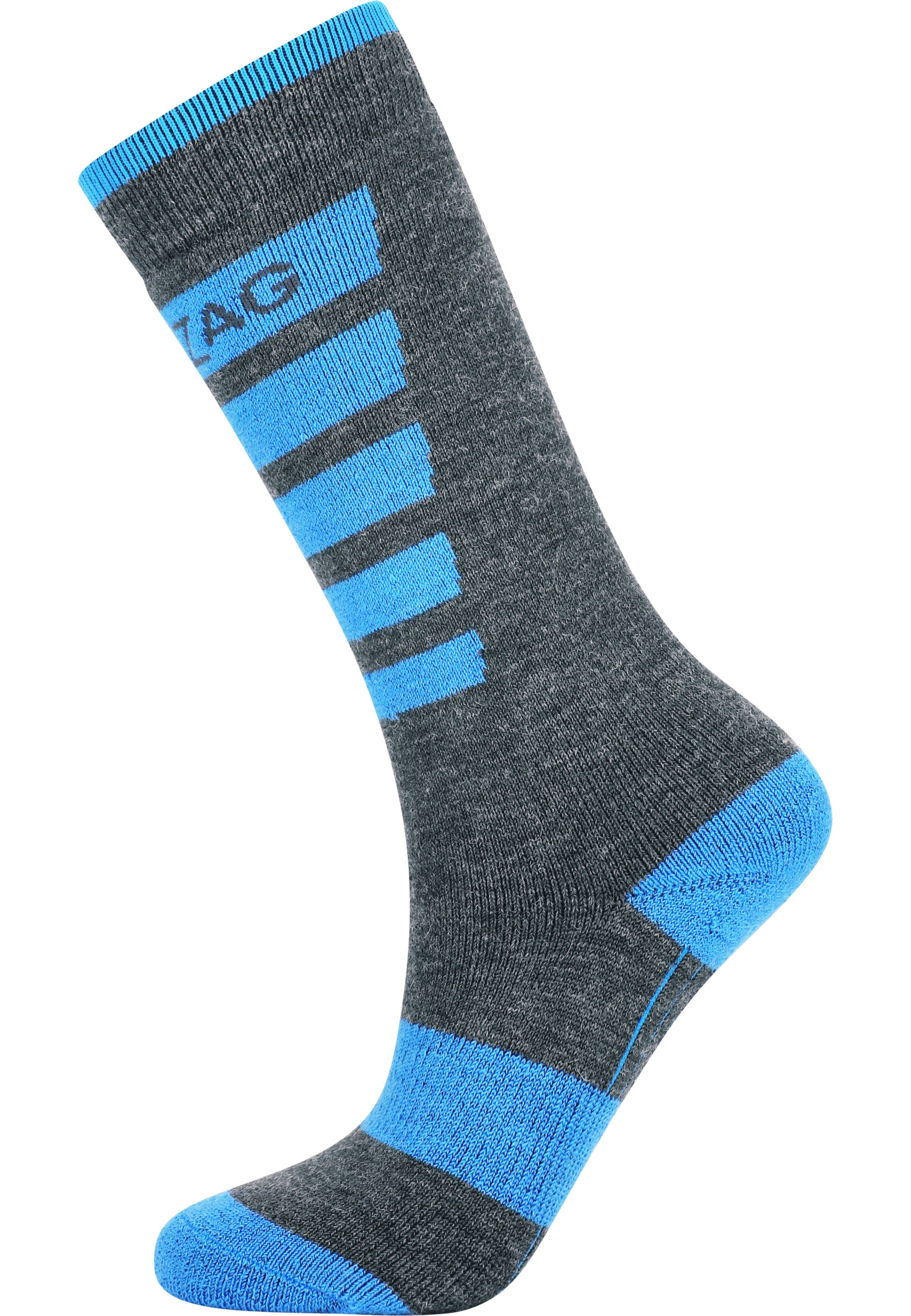 ZigZag Athletic Socks 'Znow' in Blue