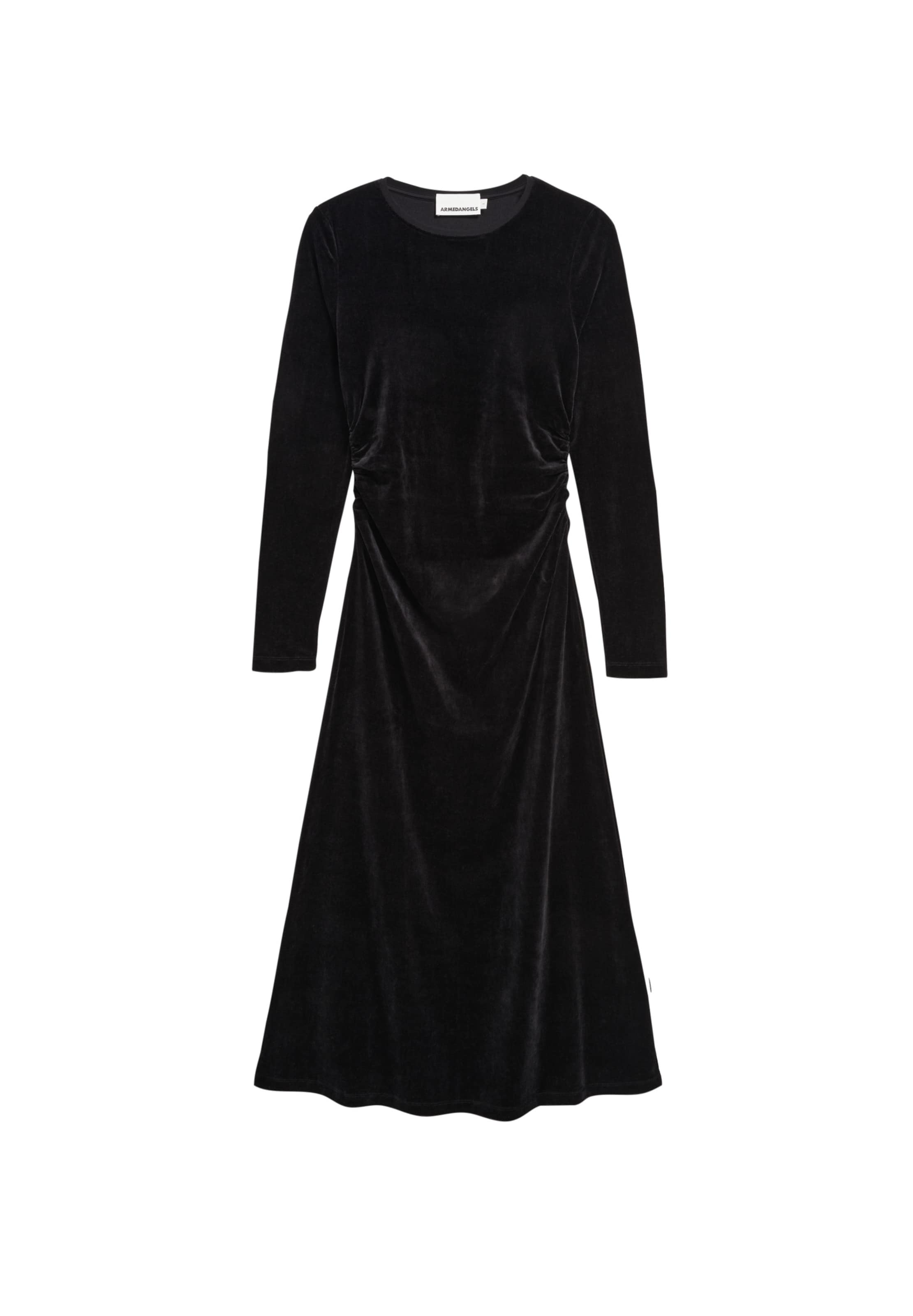 ARMEDANGELS Kleid ADAAJA VELVET in Schwarz: Vorderseite