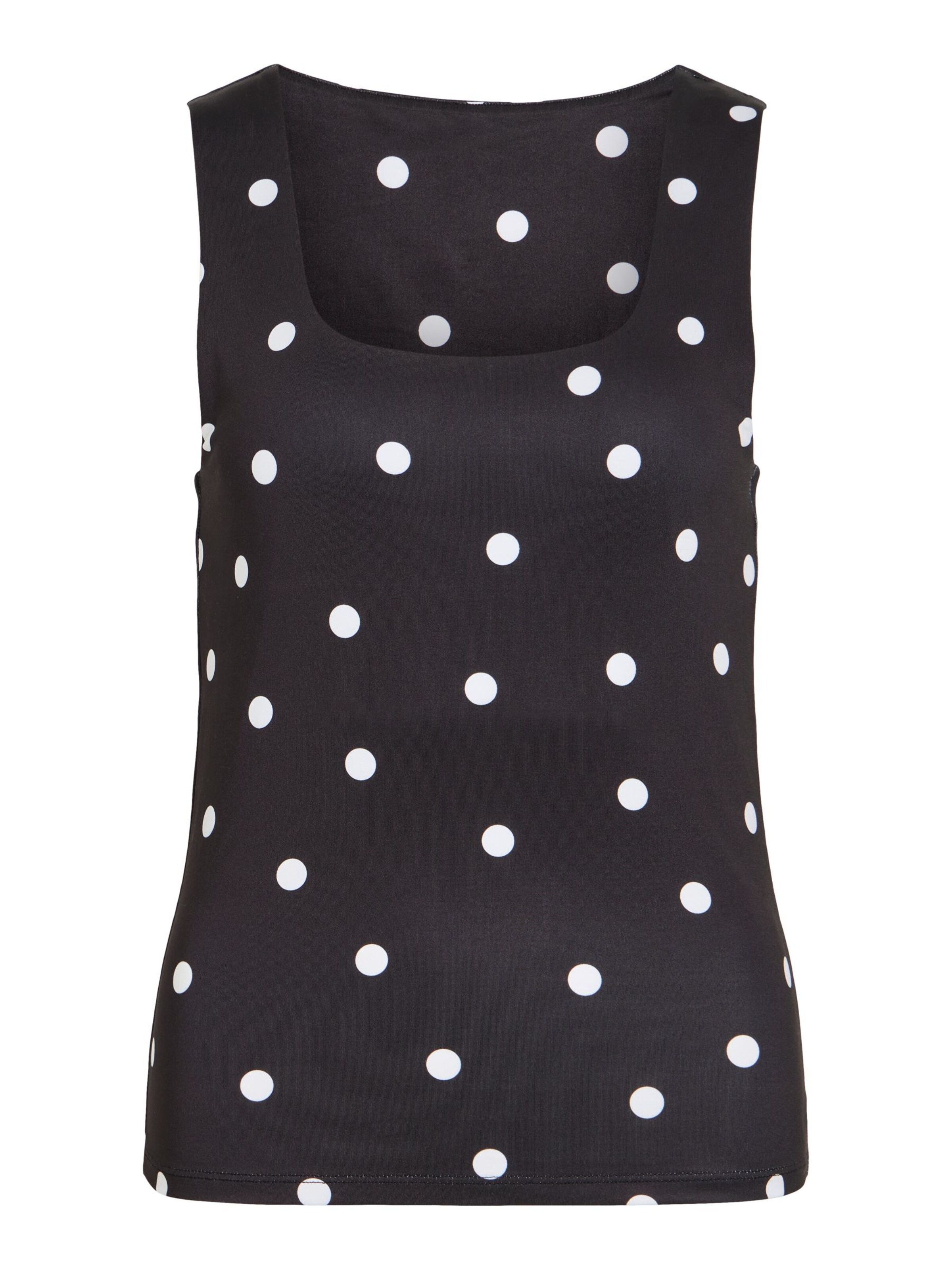 VILA Top 'VIKenza' in Schwarz: Vorderseite