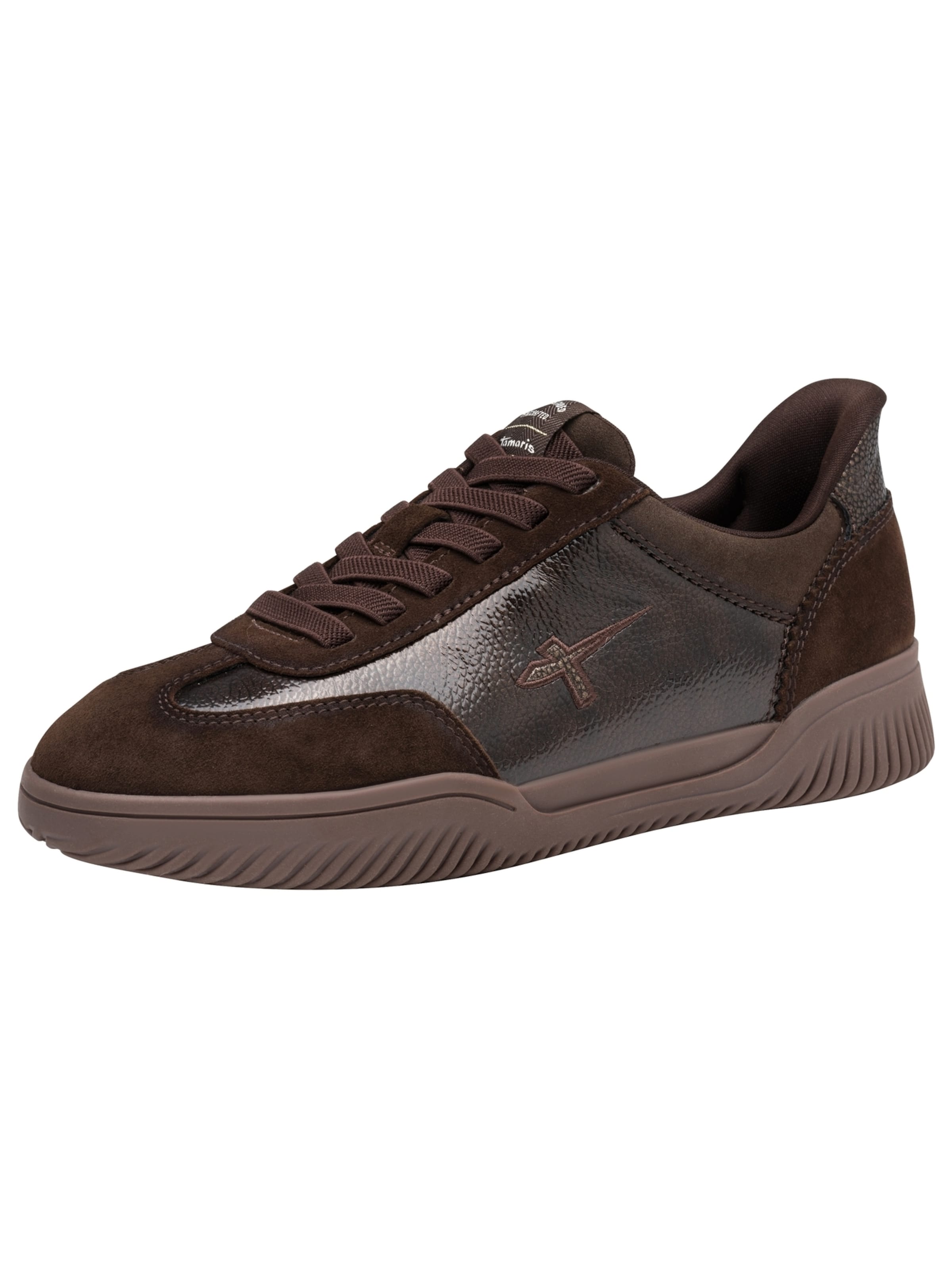 Tamaris Platform trainers in Brown: front