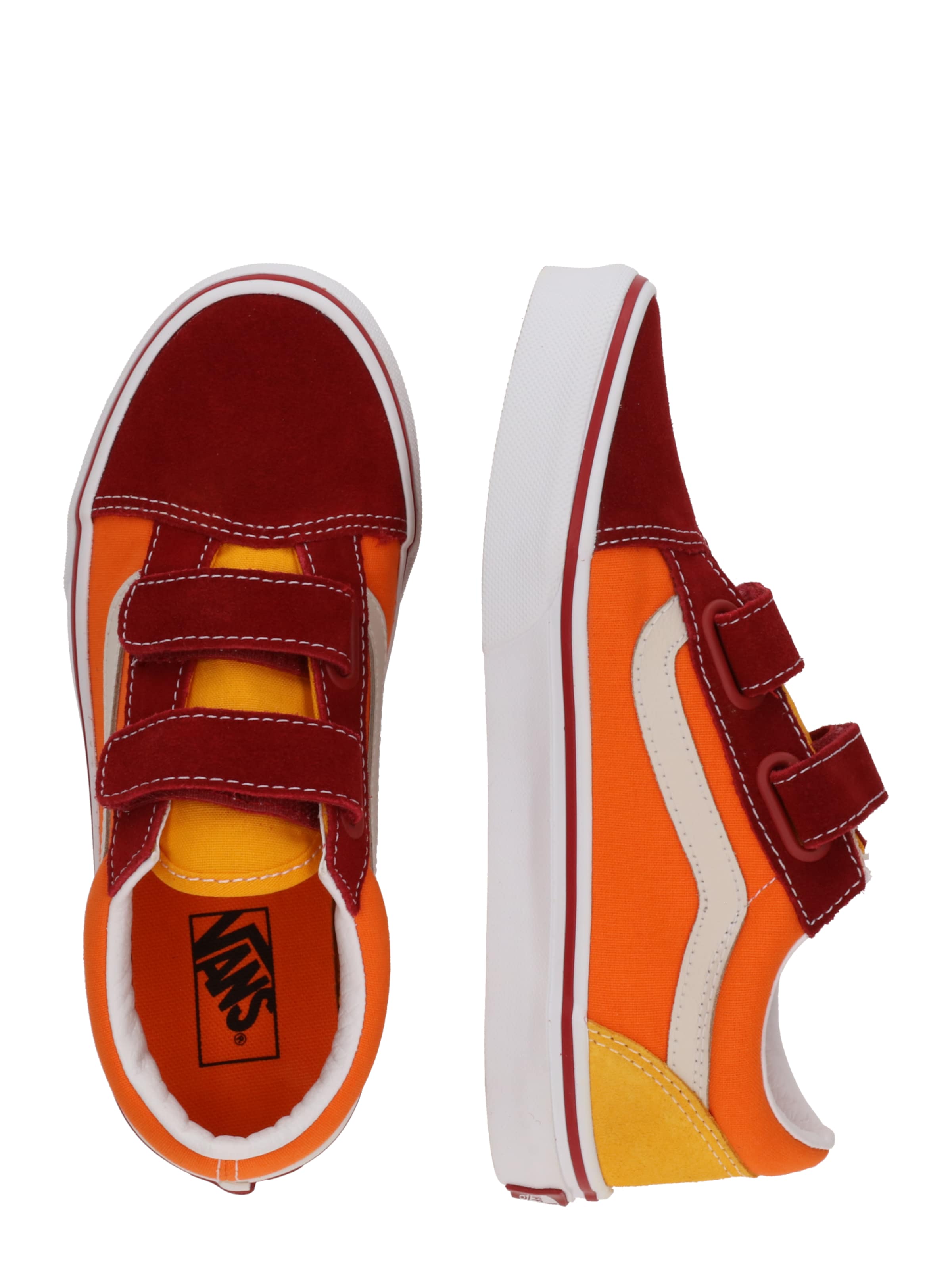 VANS - Sapatilhas 'OLD SKOOL V' em vermelho